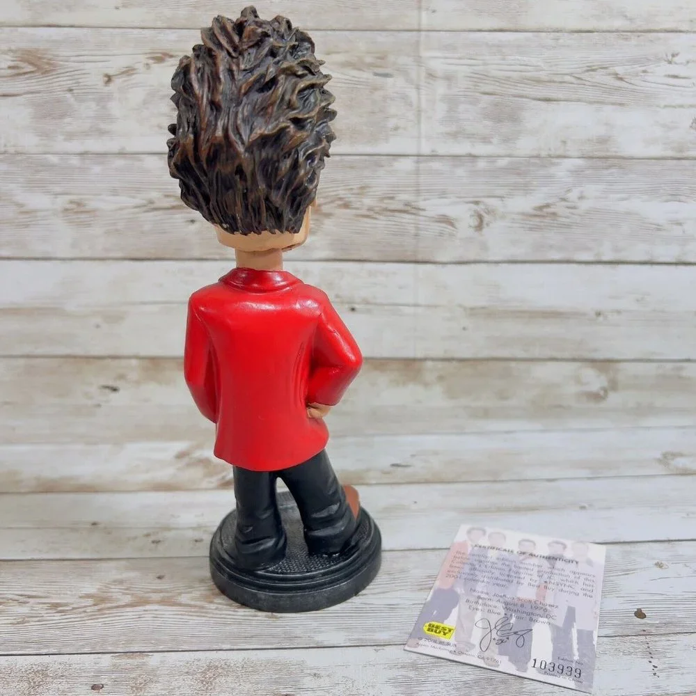 VTG 2001 NSYNC JC Chasez Bobble Head 8”‎ Doll Best Buy Exclusive w/Authenticity